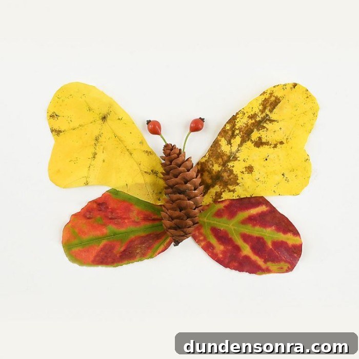 24 Fun Bug Crafts and Activities for Kids to Try Today 21 Stick and leaf butterfly.