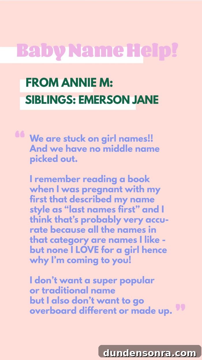 Baby Name Help: Last Names As First Names for Girls?