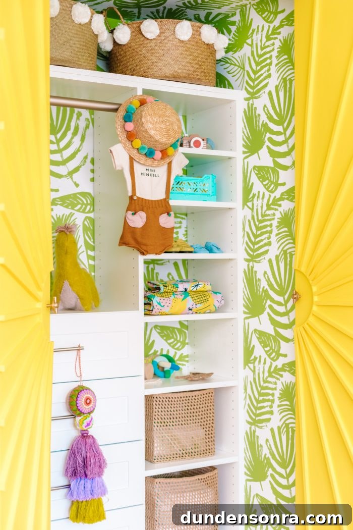 Colorful Nursery Closet