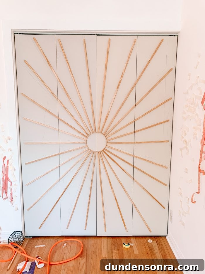 How To Make Sunburst Closet Doors