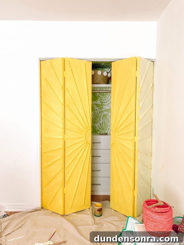 How To Make Sunburst Closet Doors