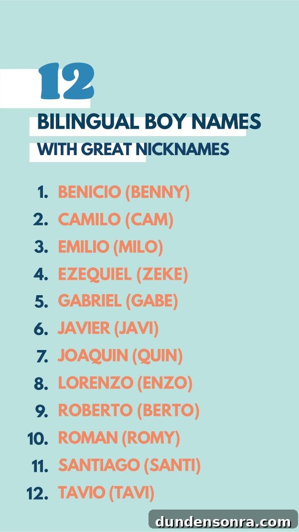 Bilingual Boy Names with Great Nicknames (Names That Work in Spanish and English)