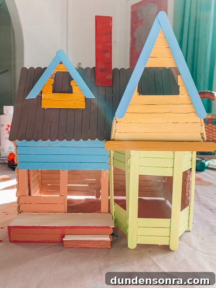 How To Make A Popsicle Stick Disney Up House
