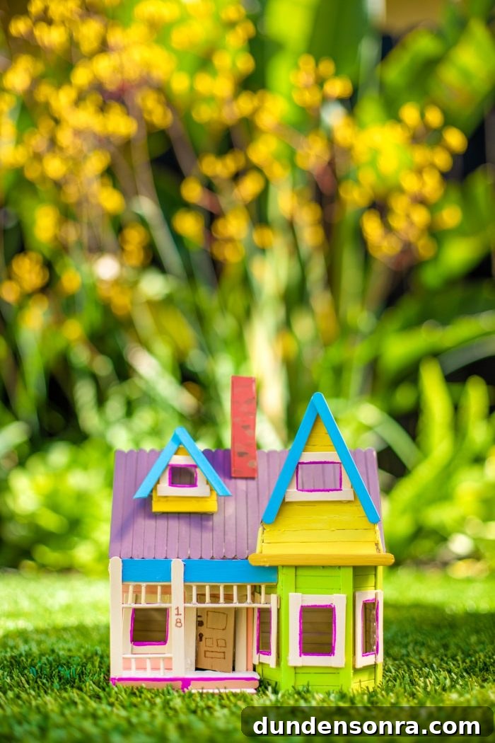 How To Make A Popsicle Stick Disney Up House 