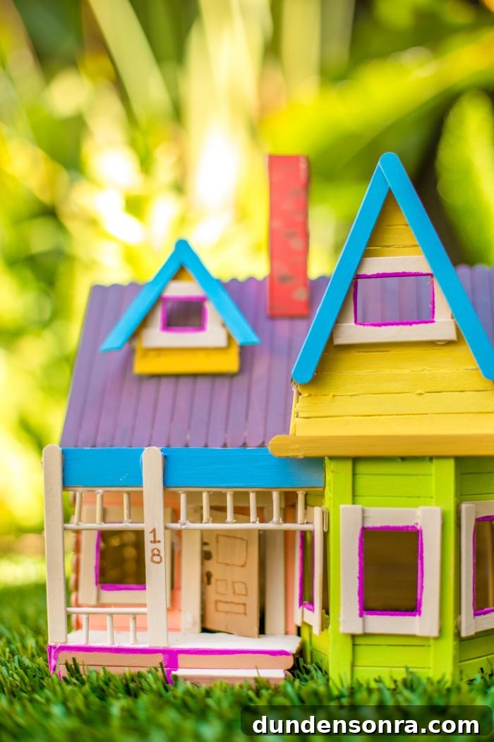 How To Make A Popsicle Stick Disney Up House 