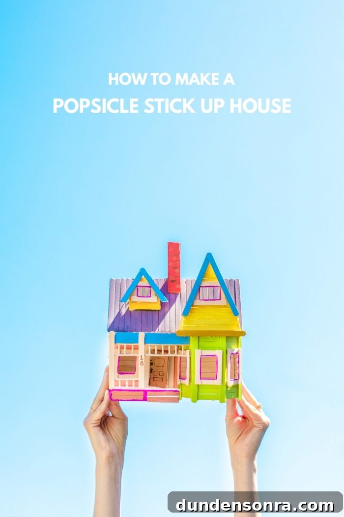 How To Make A Popsicle Stick Disney Up House