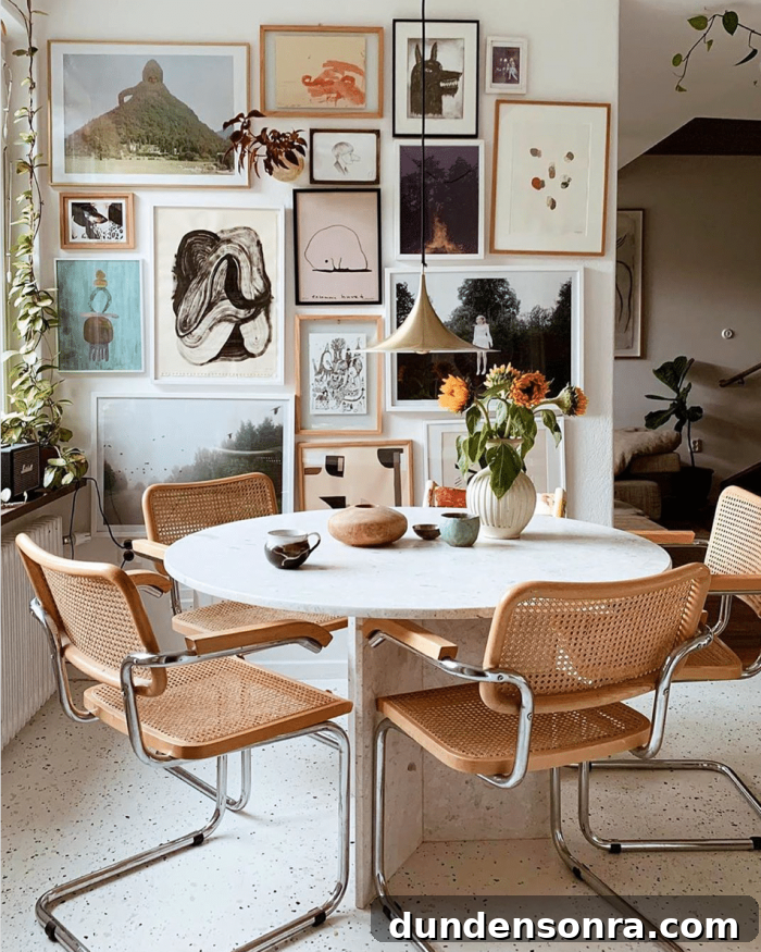 Gallery Wall with Mixed Frames