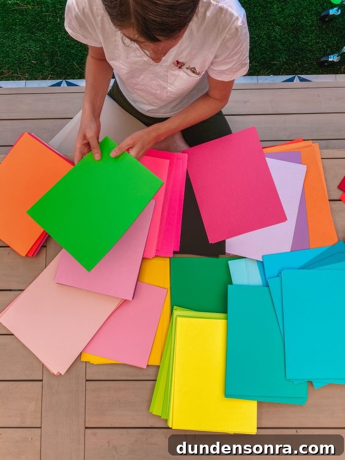 Rainbow Paper and Yardstick