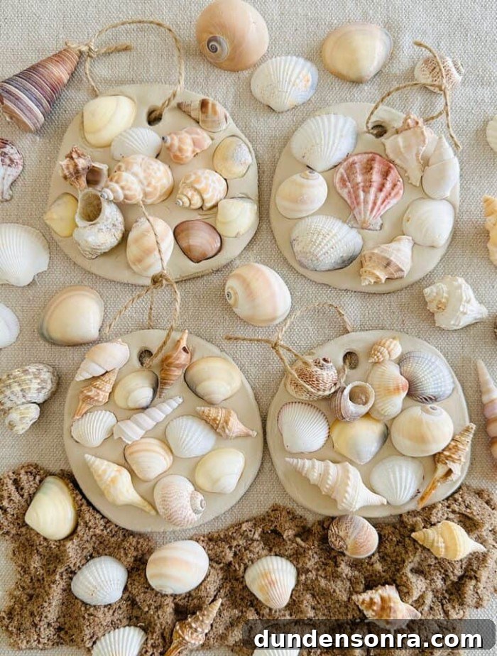 Clay seashell craft