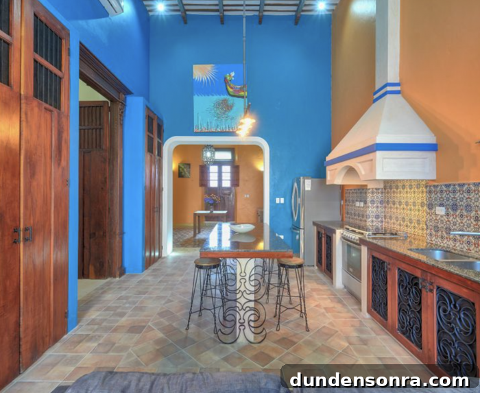 Colorful Kitchen in Yucatan Mexico