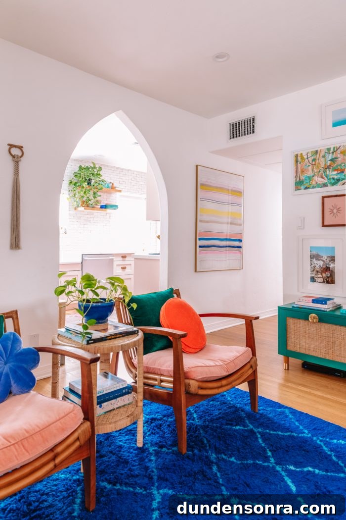 Colorful Bohemian Living Room