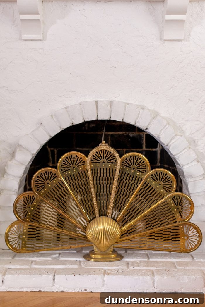 Peacock Fireplace Screen