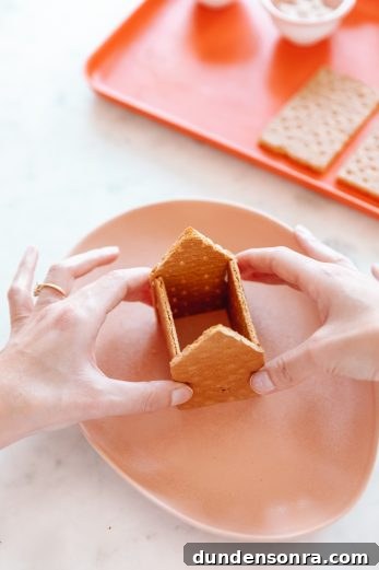 A house made from graham crackers