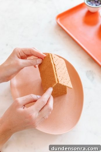 Edible Haunted Houses: Halloween Candy House Ideas and Guide 13 A house made of graham crackers