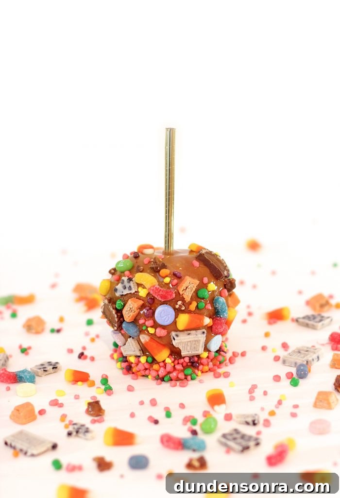 Halloween Candy Caramel Apple