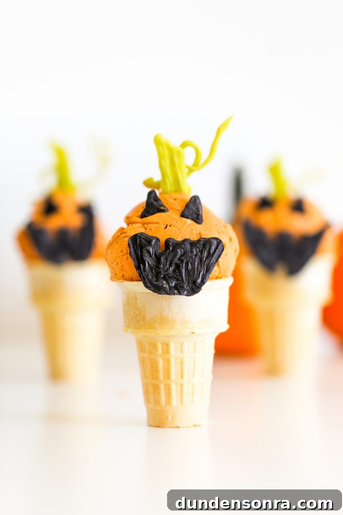 Jack O'Lantern Pumpkin Ice Cream