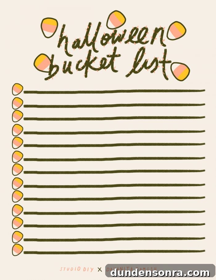Ultimate Halloween Bucket List: Free Printable Checklist 3 Halloween Bucket List (Free Printable!)