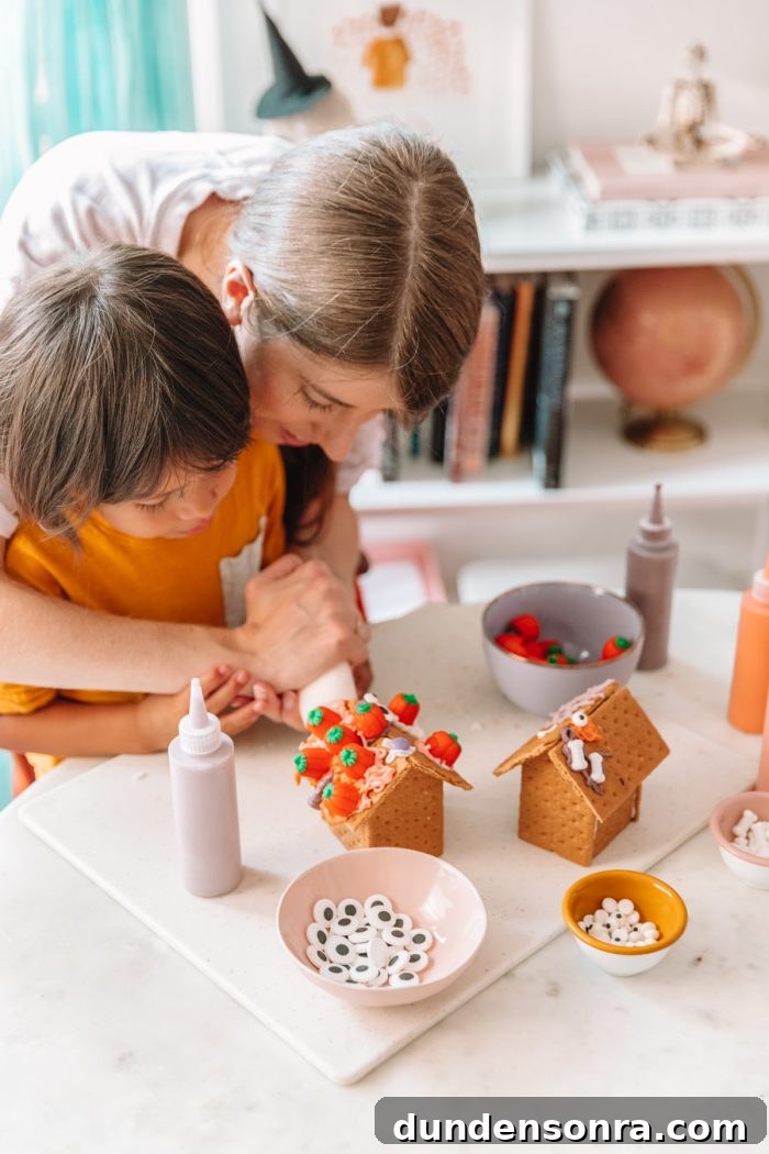 Ultimate Halloween Bucket List: Free Printable Checklist 5 How To Make An Edible Graham Cracker Haunted House for Halloween