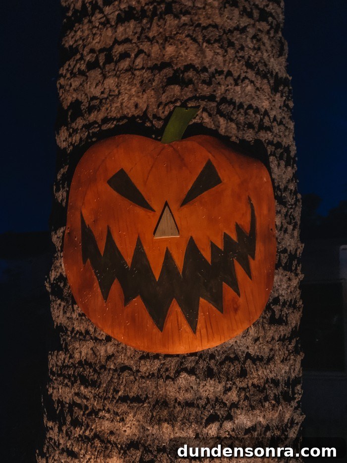Nightmare Before Christmas Halloween Town Door on a tree