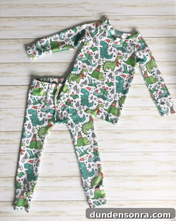 Christmas Dinsoaur Pajamas