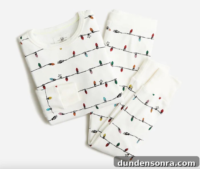 christmas lights pajamas