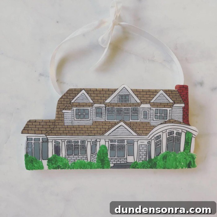 house ornament on marble