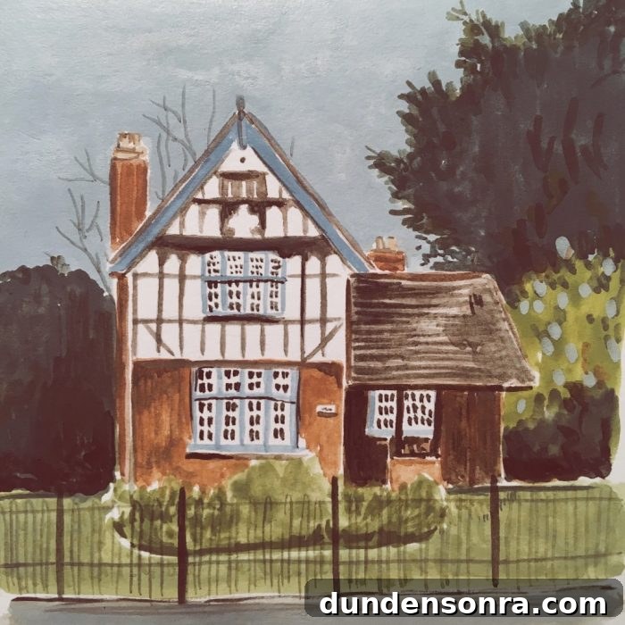 Custom watercolor house portrait, unique and sentimental!