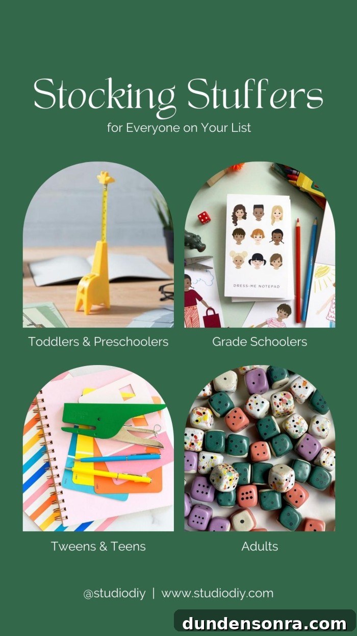 Unique Stocking Stuffer Ideas for Everyone on Your List 2 photo collage of stocking stuffer ideas