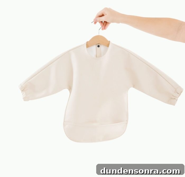 Vegan Leather Smock in white