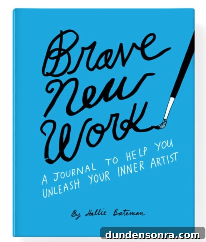 "Brave New Work" blue journal cover