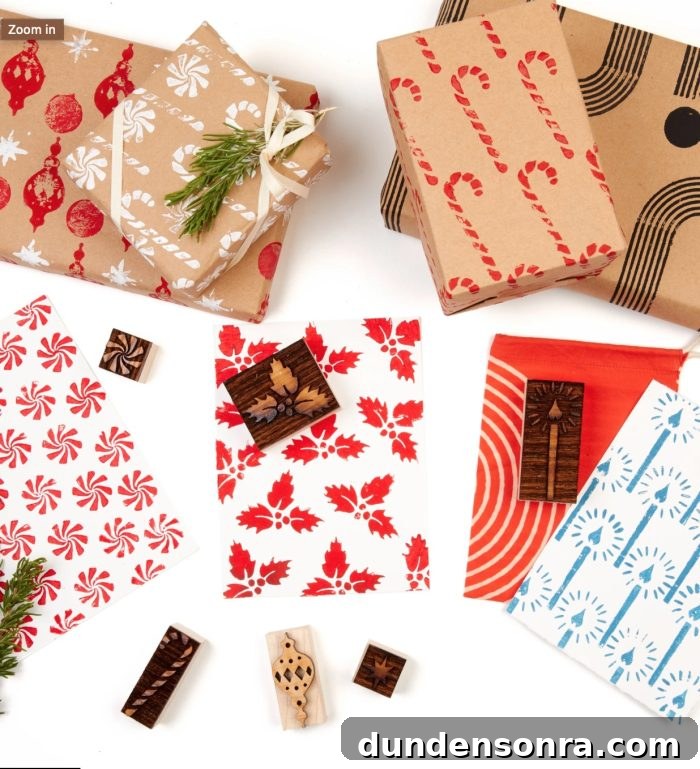 Block Printing christmas kit