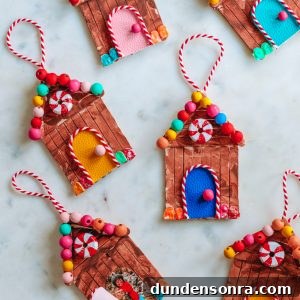 DIY Popsicle Stick Gingerbread House (With a Hidden Photo!)