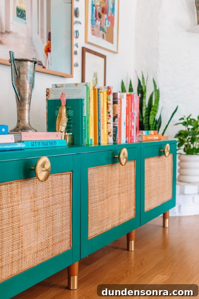 Rattan IKEA Besta TV Stand Makeover: Step-by-Step Hack 2 Rattan IKEA Besta Hack
