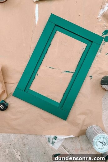 Green Painted IKEA Drawer Fronts