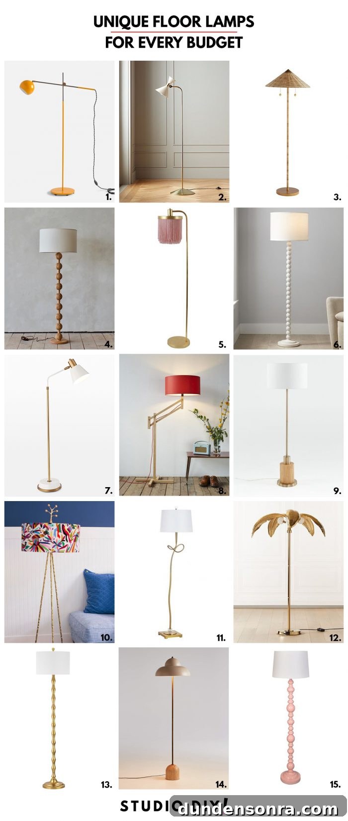 Unique Floor Lamps for Any Room
