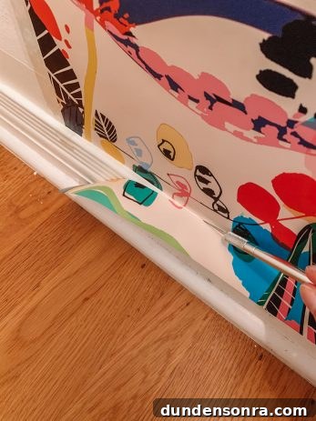 Trimming Removable Wallpaper