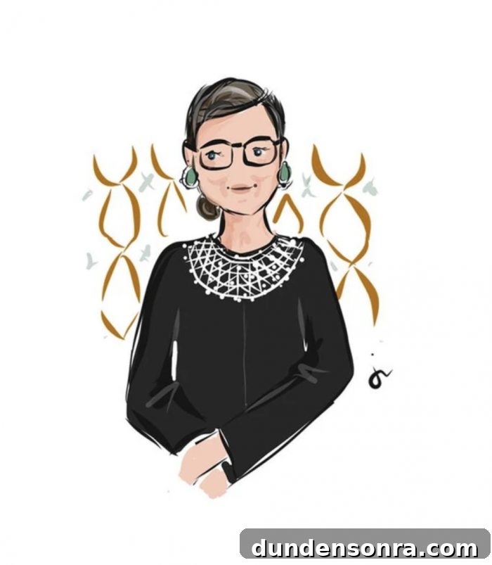 Favorite Artists Vol. 2: Spotlight on Rising Creatives 10 Jennifer Vallez RBG Art Print