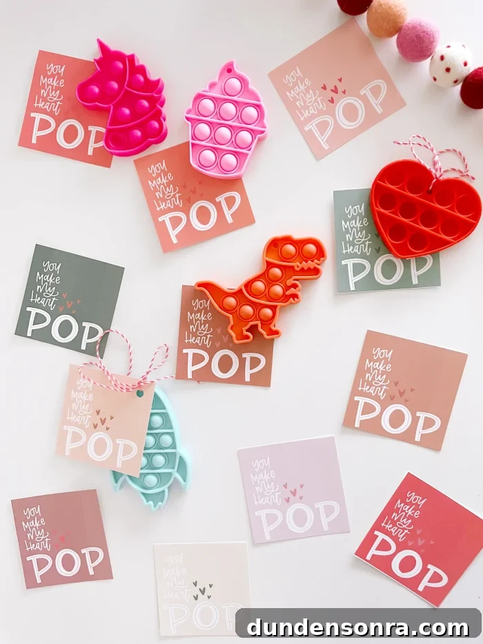 Mini Pop its attached to valentine's cards. 