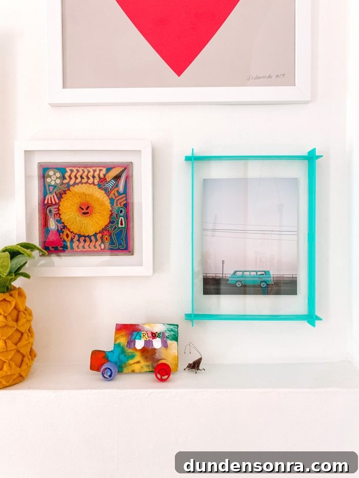 Neon Acrylic Floating Frame