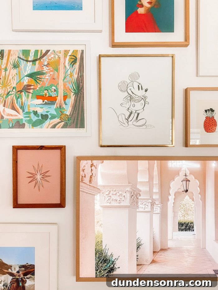 Art Framed in a Gallery Wall