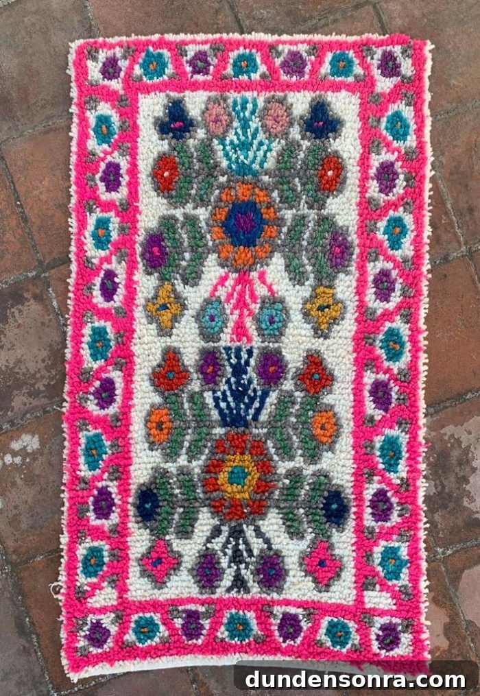 Colorful Woven Guatemalen Rug