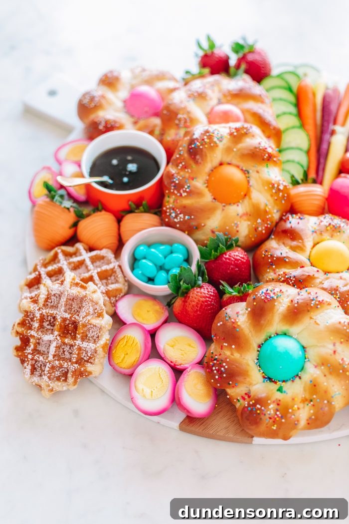 Easter Brunch Charcuterie Board Ideas and Styling Tips 3 Easter snacks on a tray