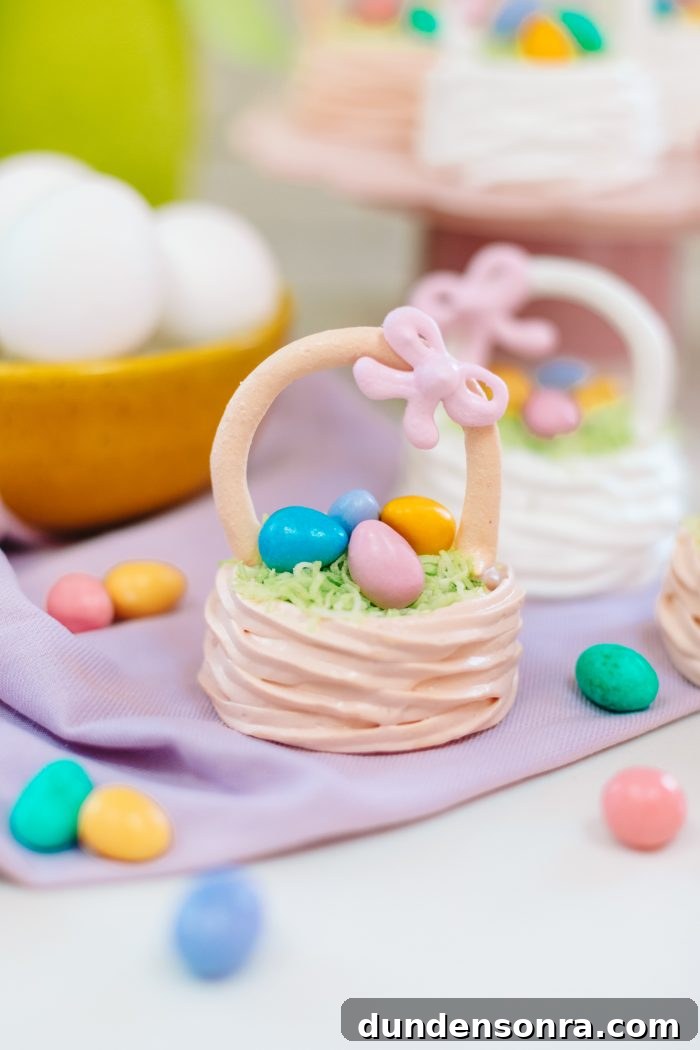 A mini easter basket
