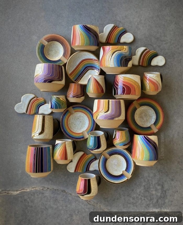 Artists I Love: Volume 3 — New Discoveries & Featured Picks 2 Rainbow Ceramics Designed by Christine Tenenholtz