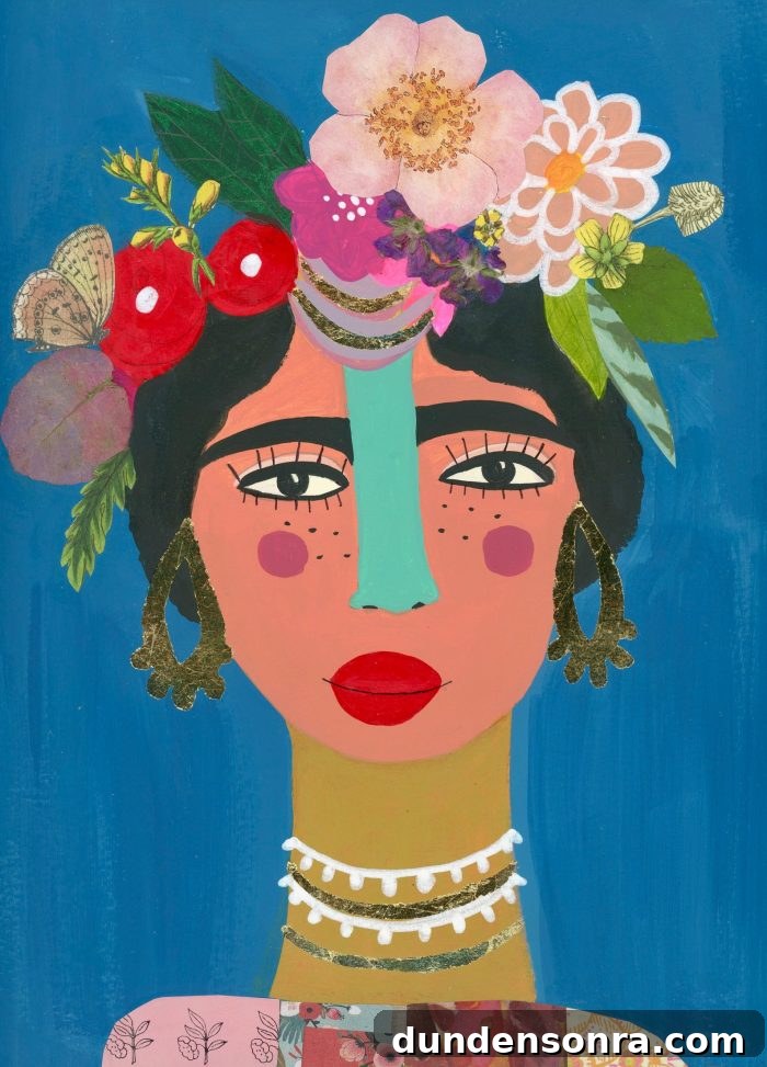 Artists I Love: Volume 3 — New Discoveries & Featured Picks 14 Art piece of women with flowers on her head