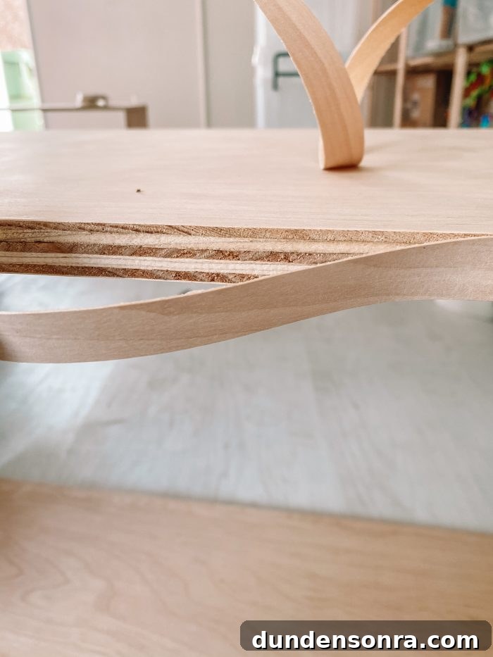 Close up of a wooden shelf