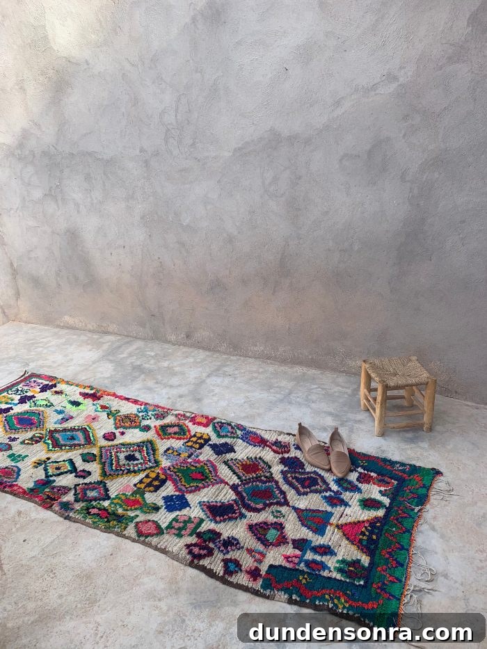 Colorful Vintage Azilal Rug