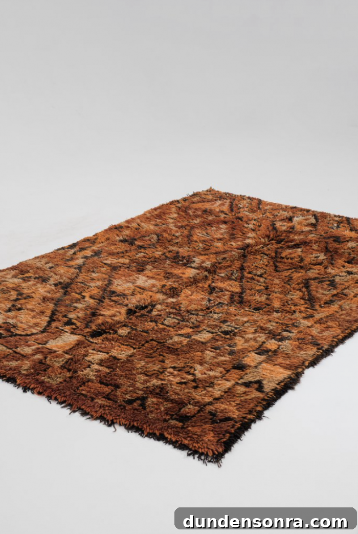 Rust & Brown Moroccan Rug