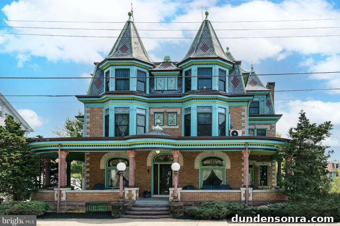 Dream Homes I’d Live In: Inspiring House Designs Vol. 3 17 A victorian style building with bricks and blue paint