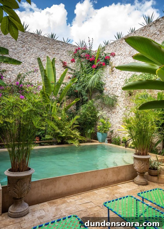 Dream Homes I’d Live In: Inspiring House Designs Vol. 3 5 A pool next to a lot of plants